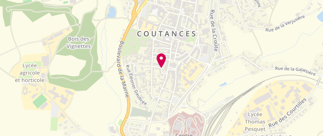 Plan de Accueil périscolaire de Coutances Quesnel-Moriniere, Rue Tour Morin, 50200 Coutances
