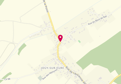 Plan de Accueil de loisirs périscolaire de Jouy sur Eure, Rue de la Croix Blanche, 27120 Jouy-sur-Eure