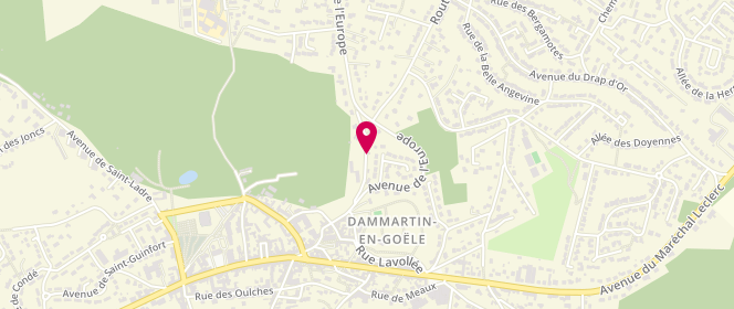 Plan de Scouts et Guides de France - Groupe de Dammartin en Goële, Chemin d'Othis, 77230 Dammartin-en-Goële