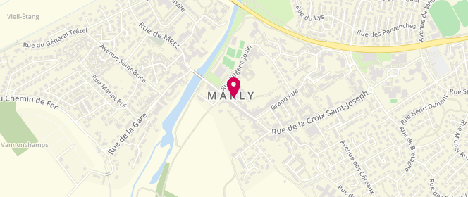 Plan de Mairie De Marly - périscolaire, 8 Rue des Écoles, 57155 Marly
