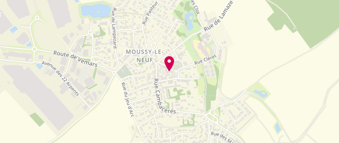 Plan de Moussy Espace Jeunesse (Mej), 9 Rue Jeannes d'Arc, 77230 Moussy-le-Neuf