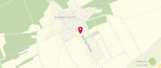 Plan de Centre périscolaire Gommecourt, 12 Rue des Ecoles, 78270 Gommecourt