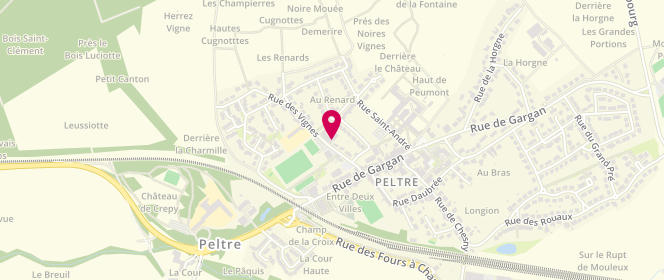 Plan de Pep Lor'Est - périscolaire, 16 Rue des Vignes, 57245 Peltre
