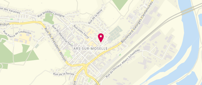 Plan de Mairie de Ars Sur Moselle - extrascolaire, 1 Rue Jules Ferry, 57130 Ars-sur-Moselle