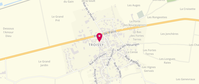 Plan de Accueil de loisirs Troissy, Place de la Mairie, 51700 Troissy