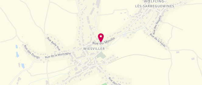 Plan de Opal Wiesviller Woelfling - périscolaire / extrascolaire, Rue du Moulin, 57200 Wiesviller