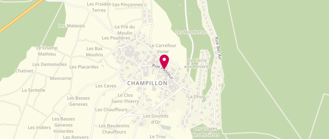 Plan de Accueil de loisirs Familles Rurales Champillon, Rue Pasteur, 51160 Champillon
