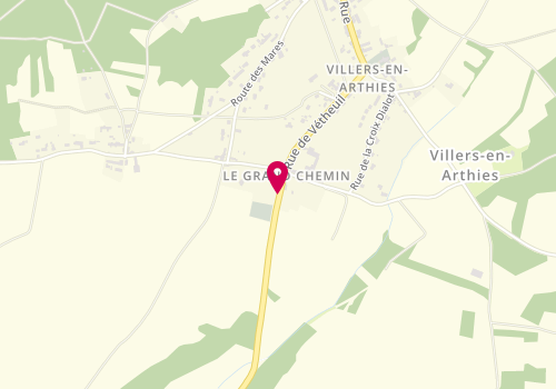 Plan de Centre de loisirs Les Filous, Route de Vétheuil, 95510 Villers-en-Arthies