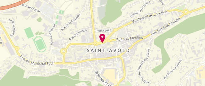 Plan de Mairie de Saint-Avold - périscolaire/extrascolaire, 36 Boulevard de Lorraine, 57500 Saint-Avold