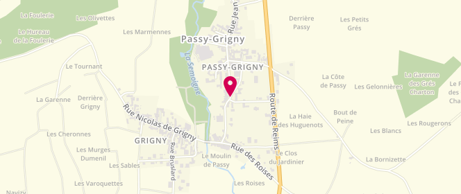 Plan de Accueil de loisirs Passy Grigny, 2 Rue Jules Brisac, 51700 Passy-Grigny