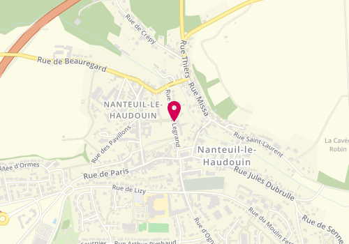 Plan de Accueil de loisirs Extra et périscolaire de Nanteuil le H, Rue Ernest Legrand, 60440 Nanteuil-le-Haudouin