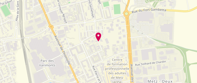 Plan de Cs Mjc Boileau Pregenie - Woippy - périscolaire/extrascolaire, 9 Rue des Écoles, 57140 Woippy