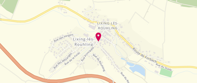 Plan de Fdfr Lixing-Les-Rouhling - périscolaire / extrascolaire, 5 Rue Principale, 57520 Lixing-lès-Rouhling