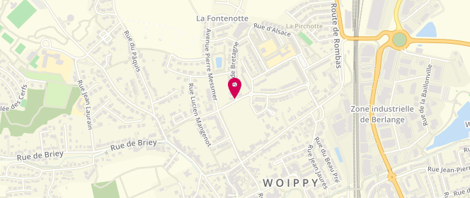 Plan de Maison Pour Tous Woippy - Ados, 39 Rue de Bretagne, 57140 Woippy