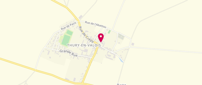 Plan de Accueil de loisirs périscolaire de Thury en Valois, 24 Rue de Crépy, 60890 Thury-en-Valois