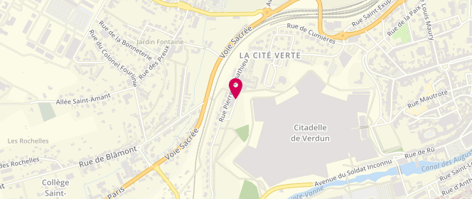 Plan de Accueil de loisirs -Centre Social Et Culturel Glorieux Cite Verte, Rue Georges Brassens, 55100 Verdun
