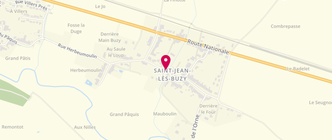 Plan de Accueil de loisirs - Saint Jean Les Buzy - Cs Etain, Rue de la Mairie, 55400 Saint-Jean-lès-Buzy