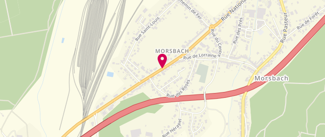Plan de Mairie De Morsbach - périscolaire/extrascolaire, Rue Nationale, 57600 Morsbach