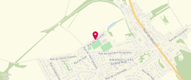 Plan de Pep Lor'est Amanvillers - périscolaire/Extrasolaire, Rue des Renards, 57865 Amanvillers