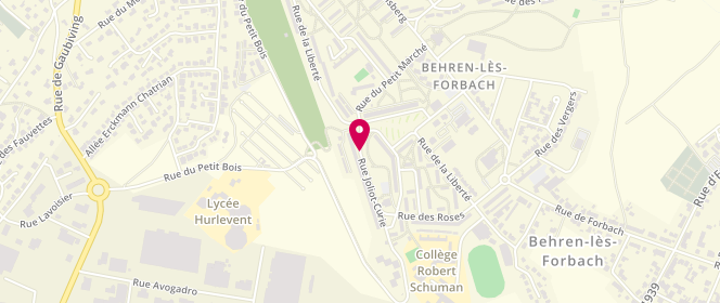 Plan de Aclef Behren Les Forbach - Ados, 1 Rue Joliot Curie, 57460 Behren-lès-Forbach