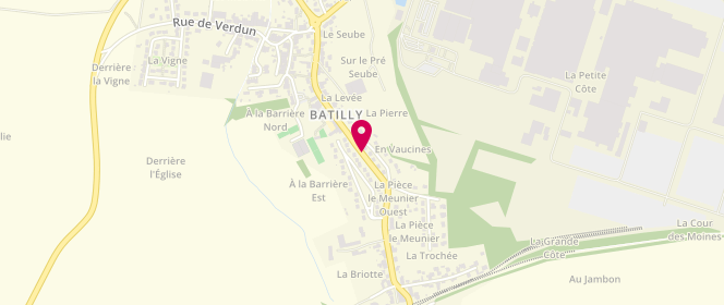 Plan de Accueil de loisirs centre aéré de Batilly, Avenue des Tilleuls, 54980 Batilly