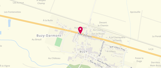 Plan de Accueil de loisirs - Buzy Darmont - Cs Etain, 33 Bis Route d'Etain, 55400 Buzy-Darmont
