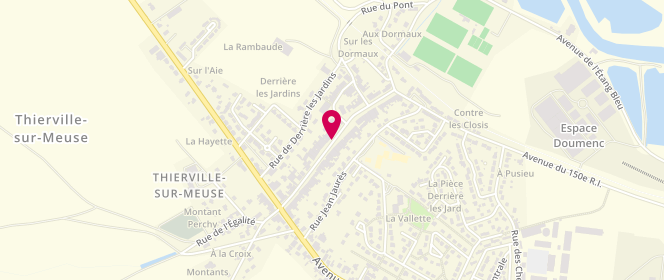 Plan de Accueil de loisirs - Ca Grand Verdun Ecole Elémentaire Village - Thierville, Rue de la Libération, 55840 Thierville-sur-Meuse