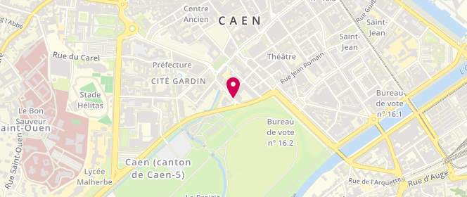 Plan de Accueil de loisirs la Ronde des Bambins Rene Lemiere, 5 Boulevard Aristide Briand, 14000 Caen