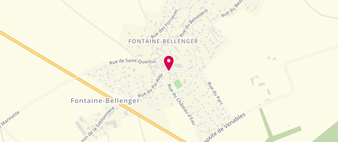Plan de Accueil de loisirs Les Canailloux - Fontaine Bellenger, 2 Place Etienne Lemeilleur, 27600 Fontaine-Bellenger