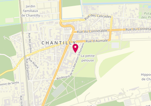 Plan de Accueil de loisirs Extra Scolaire de Chantilly, parc Watermaël Boitsfort, 60500 Chantilly