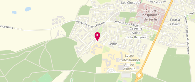 Plan de Accueil de loisirs Brichebay à Senlis, Avenue des Chevreuils, 60300 Senlis
