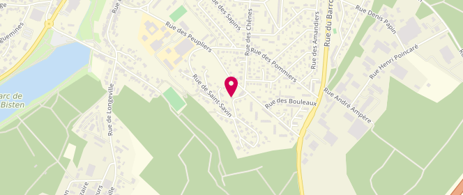 Plan de Centre Social Asbh Les Peupliers extrascolaire, 2A Rue de la Trimouille, 57150 Creutzwald