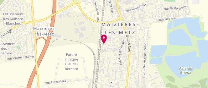 Plan de Mairie De Maizieres Les Metz - périscolaire, 7 Rue Henri de Bonnegarde, 57280 Maizières-lès-Metz