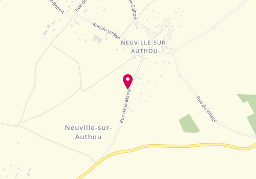 Plan de Accueil de loisirs périscolaire à la Neuville sur Authou, 2 Rue de la Mairie, 27800 Neuville-sur-Authou
