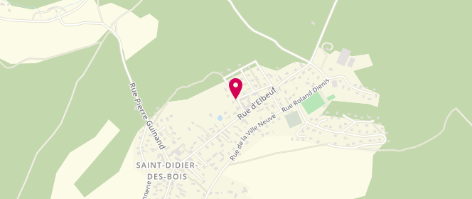 Plan de Les p'tits loups des bois, 1 Rue des Ecoles, 27370 Saint-Didier-des-Bois