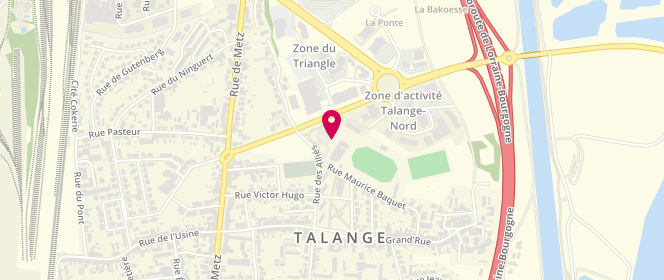 Plan de Cltep Talange - périscolaire/extrascolaire, 1 Place des Fêtes, 57525 Talange