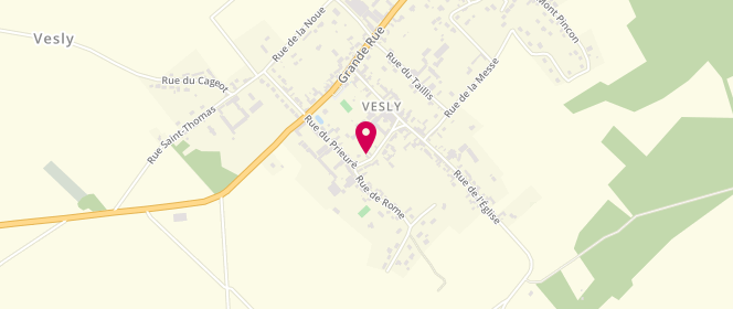 Plan de Accueil de loisirs de Vesly, 1 Place du Carrouge, 27870 Vesly
