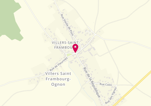 Plan de Accueil de loisirs Extra et périscolaire de Villers Saint, Place de la Mairie, 60810 Villers-Saint-Frambourg
