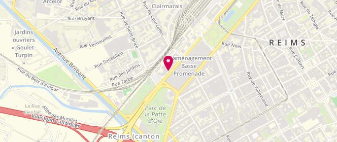 Plan de Accueil de loisirs Centre de loisirs Jeunes de la Sécurité Publique, 40 Boulevard Louis Roederer, 51100 Reims