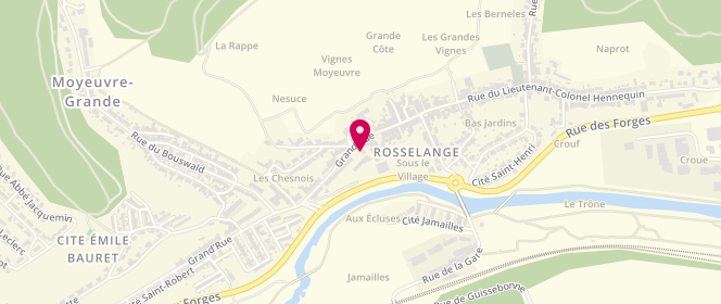 Plan de Mairie de Rosselange - périscolaire/extrascolaire, 4A Grand'rue, 57780 Rosselange
