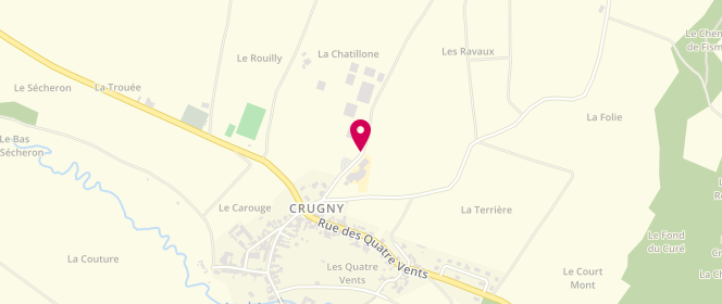 Plan de Accueil de loisirs Familles rurales Crugny, Rue du Bon Martin, 51170 Crugny