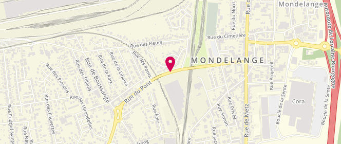 Plan de Mairie de Mondelange - adolescents, Rue du Pont, 57300 Mondelange