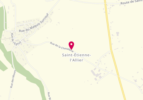 Plan de Accueil périscolaire l'Île des Loisirs saint Etienne l'Allier, Rue de la Chevalerie, 27450 Saint-Étienne-l'Allier