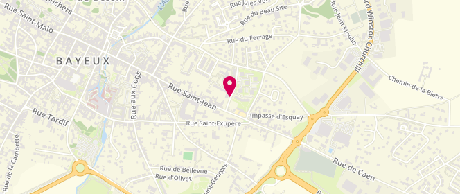 Plan de Espace Saint Jean, 22 Rue des Anciens Chênes Gaulois, 14400 Bayeux