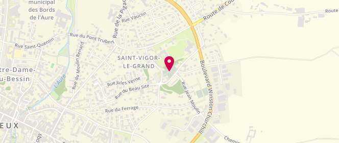 Plan de Centre de loisirs Acm Communal De Saint-Vigor Le Grand, 9 Rue de la Mairie, 14400 Saint-Vigor-le-Grand