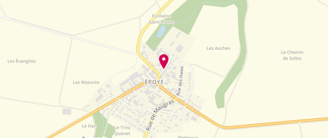 Plan de Accueil de loisirs AFR Heutrégiville - Saint Masmes - Epoye, 8 Rue du Châpitre, 51490 Époye