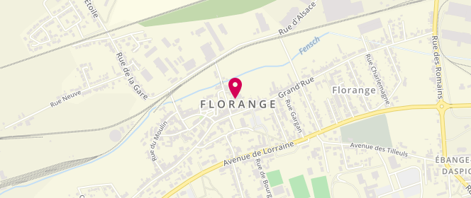 Plan de Mairie De Florange - périscolaire, 134 Grand'rue, 57190 Florange