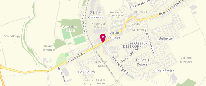 Plan de Mairie Distroff - périscolaire/extrascolaire, 1 Rue de l'Église, 57925 Distroff