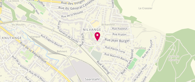 Plan de Maison Pour Tous La Borderie Nilvange - extrascolaire, 1 Rue Victor Hugo, 57240 Nilvange