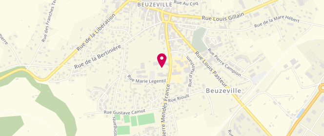 Plan de Accueil de loisirs de Beuzeville, 136 Rue Pierre Mendès France, 27210 Beuzeville